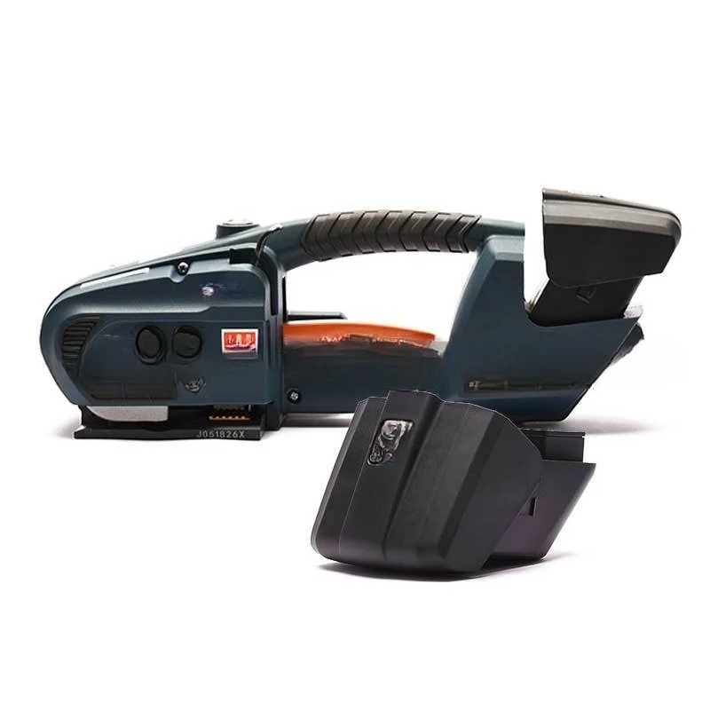 Small Portable Lithium Battery Friction Baler, Auto Plastic Belt Strapping Tightening Hot‑Melt Integrated Machine