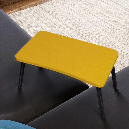 İntergo Colorful Laptop Stand Foldable Bed Seat Mounted Breakfast Stand Yellow