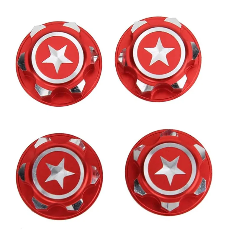 4PCS 17mm Aluminum Hex Wheel Nuts - Dustproof & Anti-Skid for Traxxas X-Maxx/Summit/E-Revo, ARRMA 1/8 RC Trucks