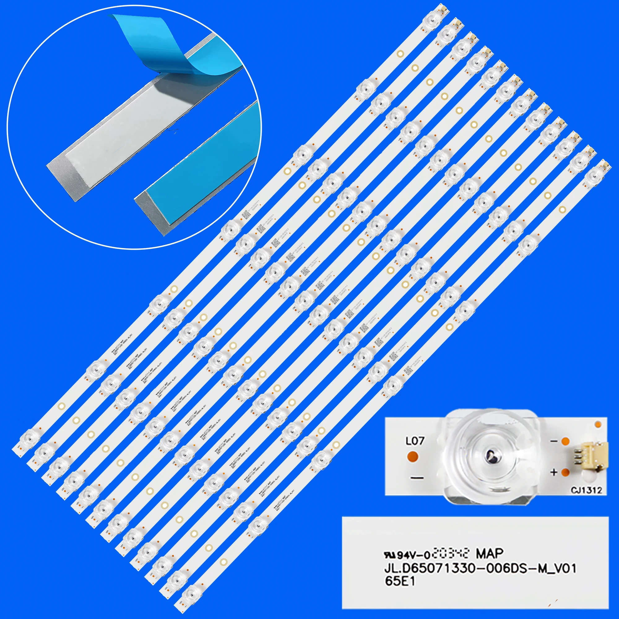 LED شريط إضاءة خلفي ل PTV65SS04X PTV65SS04X_CIS_BK ES65E1A EC65E1A SB65350 RT65 SJ.CX.D6500501-3030DS-M CX650DLEDM LE-65E1