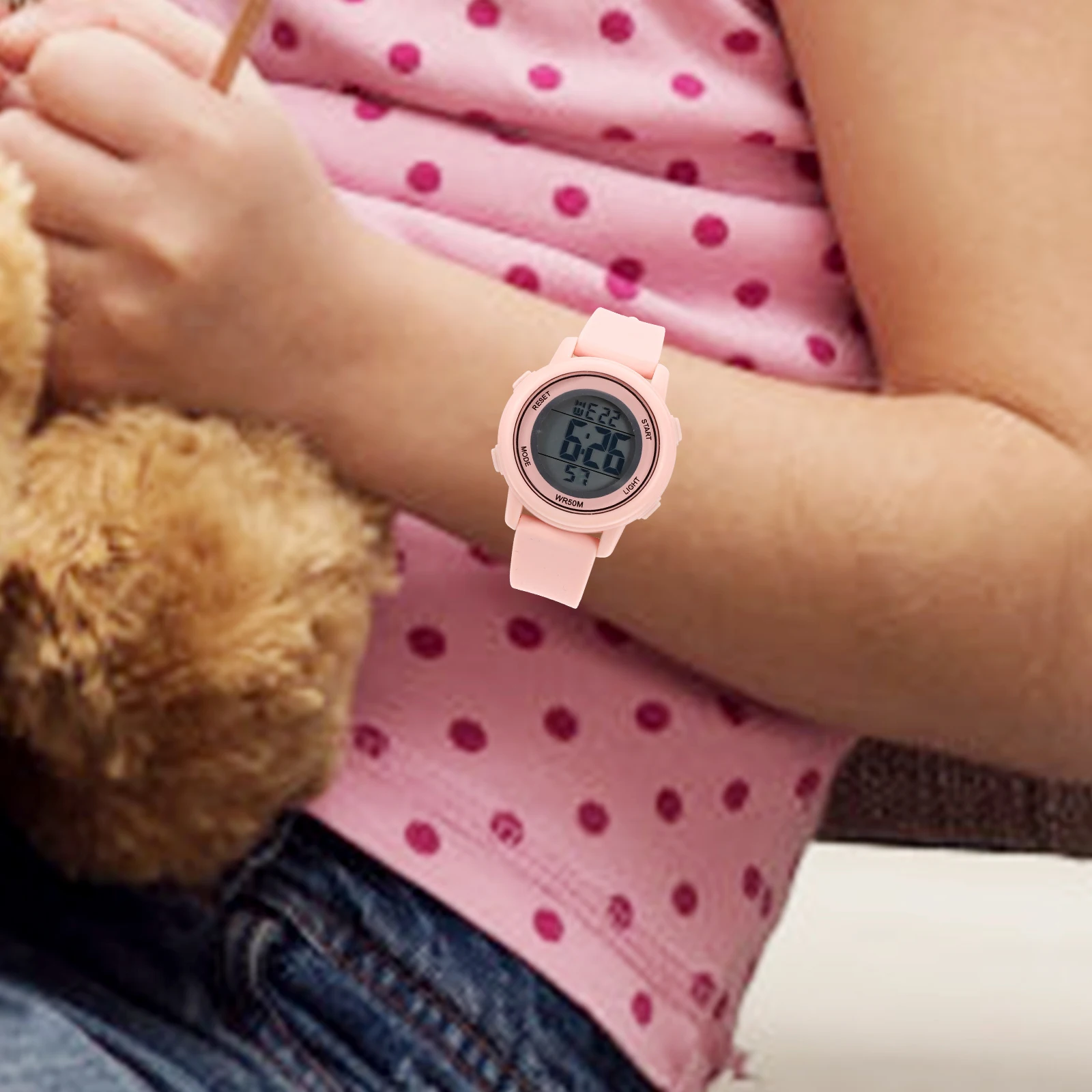Digital s Watch Electronic Wristwatch for Boys Girls Sports Waterproof Alarm Clock Date Function Long Life