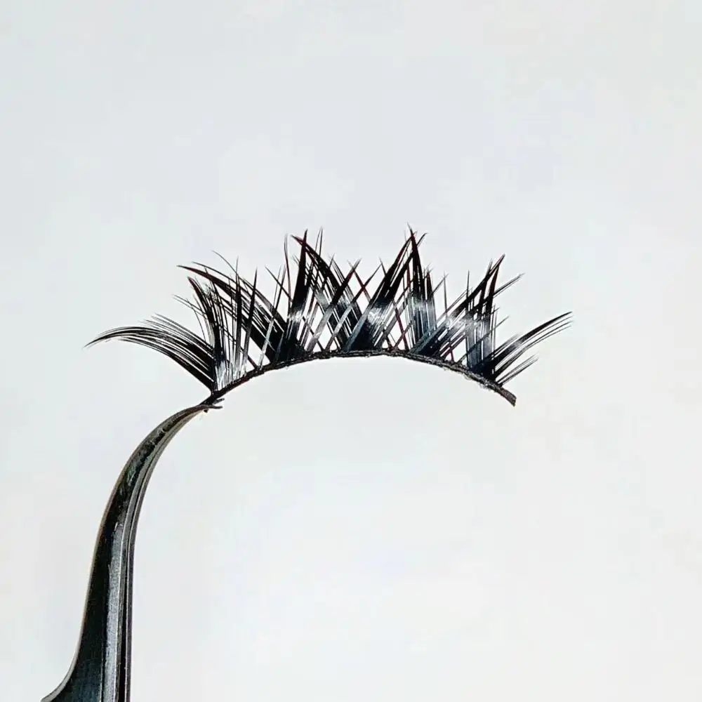 手作りウェットつけまつげ 日本製ロングウェットアイラッシュ 厚めアニメ風ドラマチックつけまつげ コミックコスプレ用