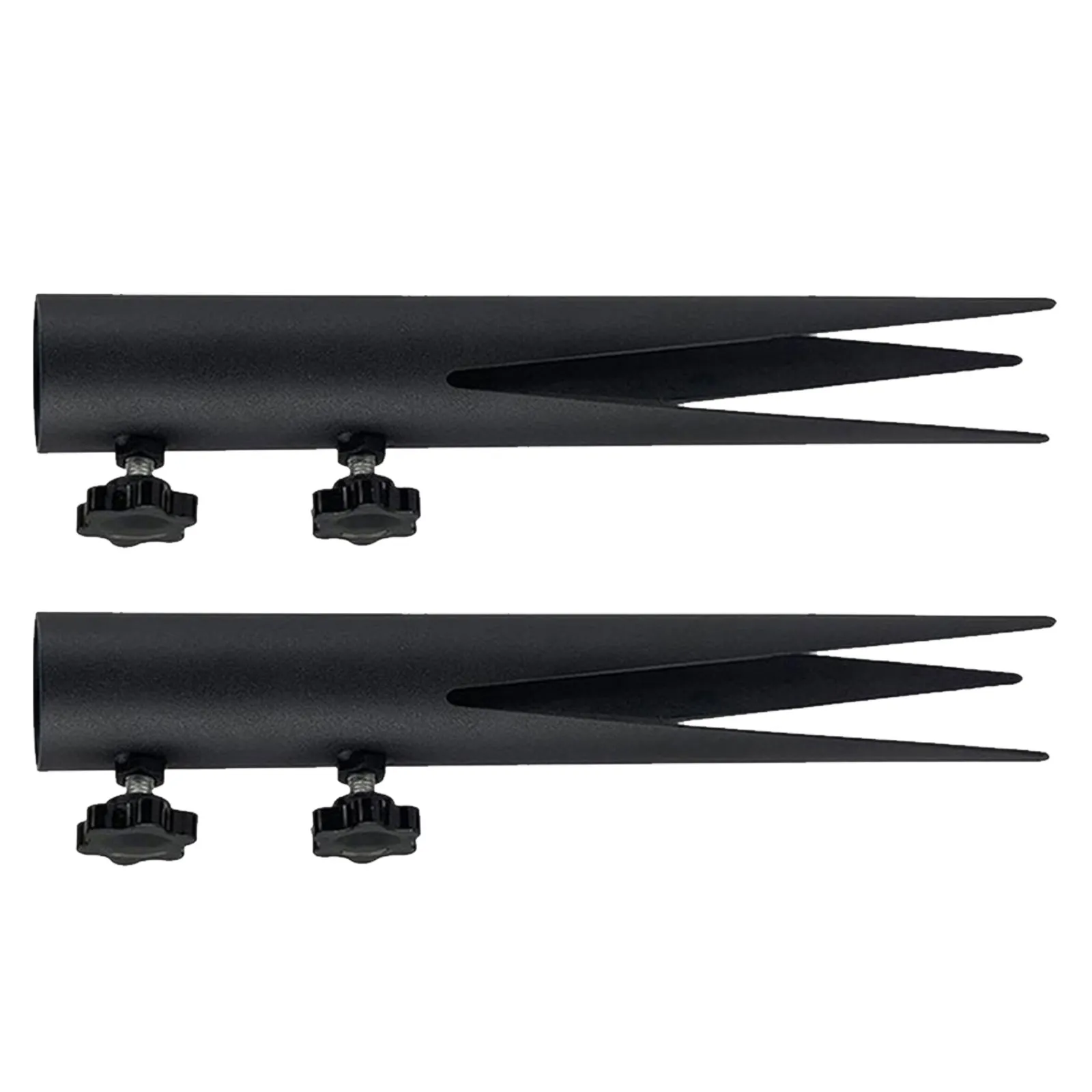 2Pcs Metal Flag Pole Ground Stakes Heavy Duty Replacement Spikes for Outdoor Solar Lights Garden Pathway Light Stakes Lawn Stake