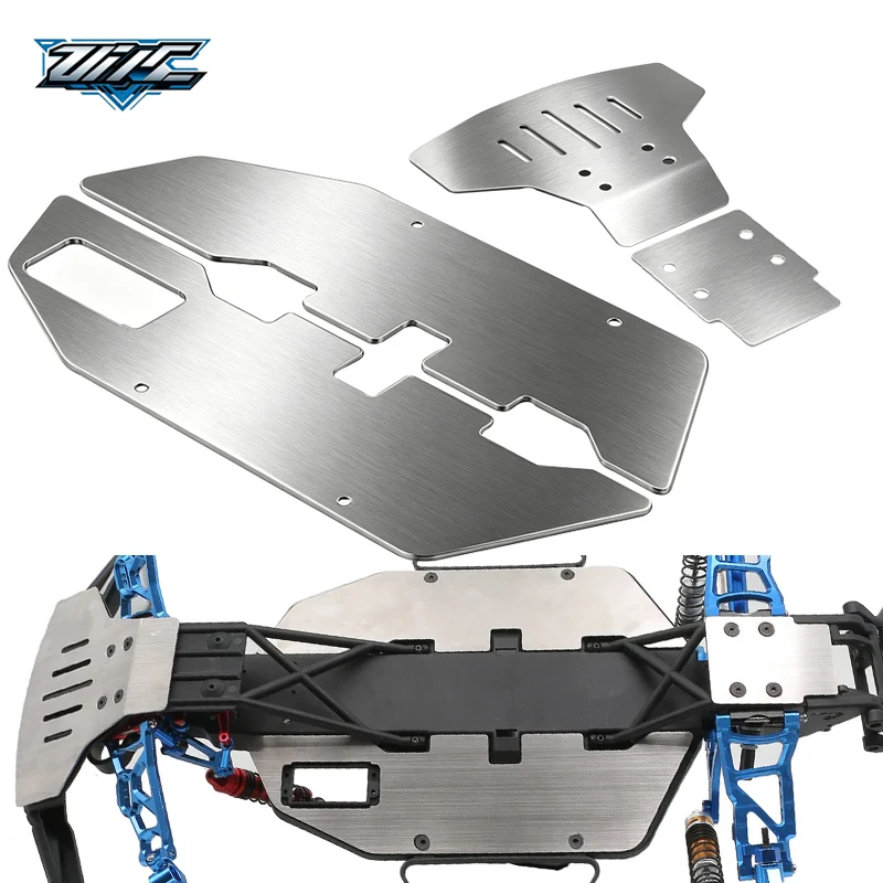 Heavy‑Duty Stainless Steel Chassis Armor Guard Protector Plate, 1/10 RC Car Parts For Traxxas Slash 2WD Upgrade Parts