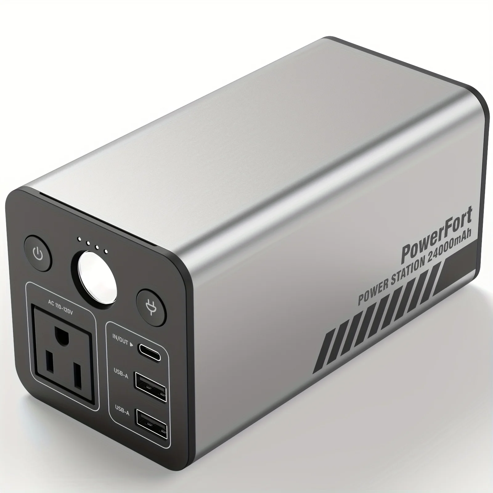 

100W Mobile Energy Hub, 88.8Wh Large Battery, 110V Output, 2USB+1PD, Compact Design for Camping, Home, Office & Outdoor Activities, Abs/Metal Build, Camping Energy Supply | Stylish Power Hub | Lightweight Energy Source, PD 35W Charging