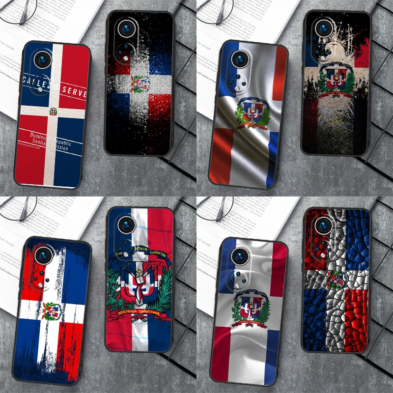 Dominican Republic Flag For Huawei P40 P20 P30 P60 Pro Nova 5T 9 P Smart Honor Magic5 Lite 50 70 90 X8 X8a X9a Case