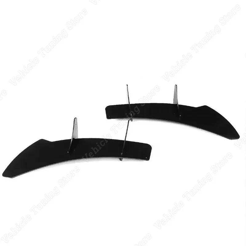 For VW Golf MK6 R 2009-2013 Rear Bumper Lip Diffuser Spoiler Splitter Protector Rear Side Splitters Car Styling ABS Gloss Black