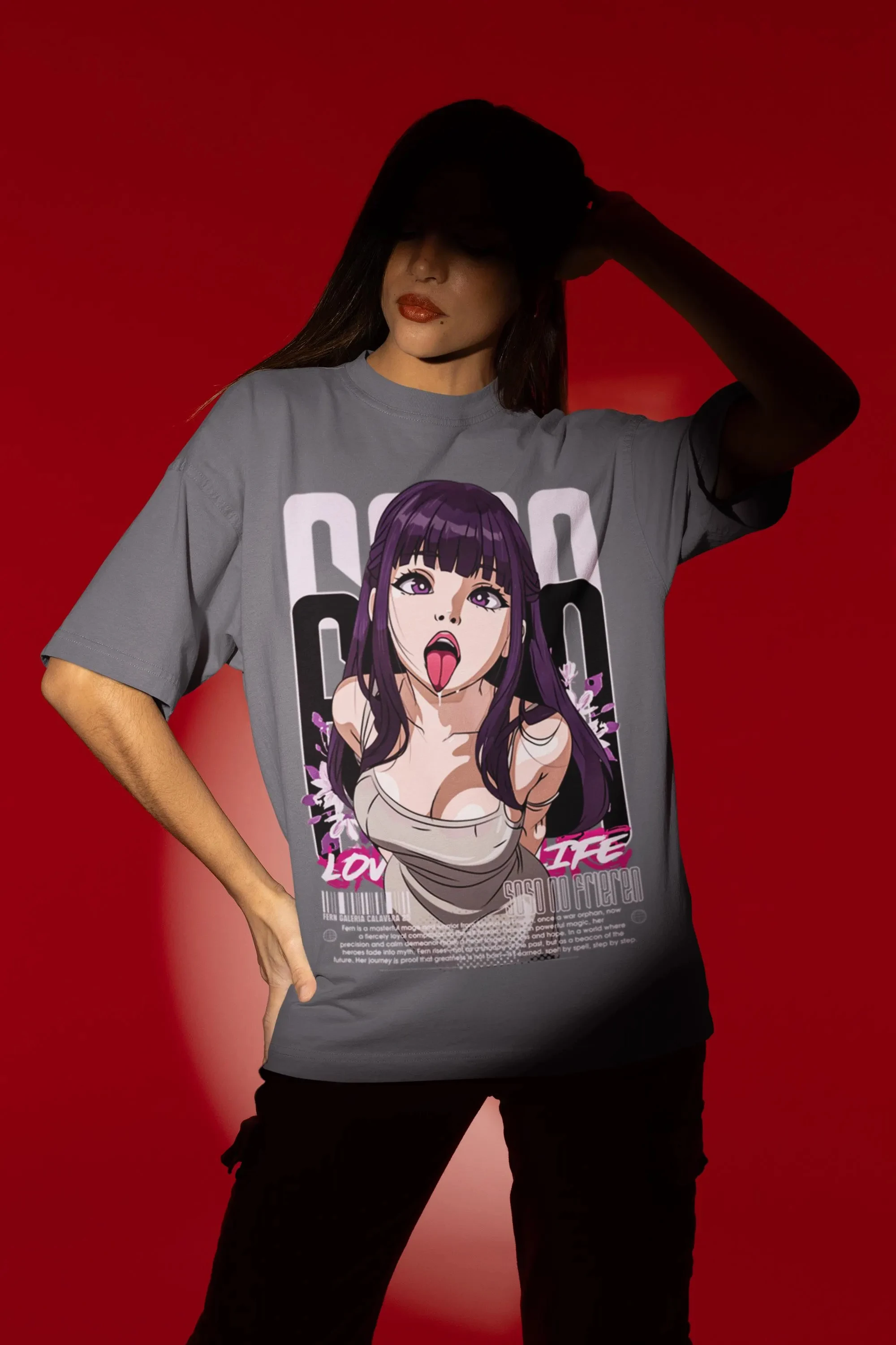 

Frieren Anime T-Shirt, Manga Comic Tee, Otaku Fan Shirt Summer Men's and Women's Loose and Breathable T-shirt Top