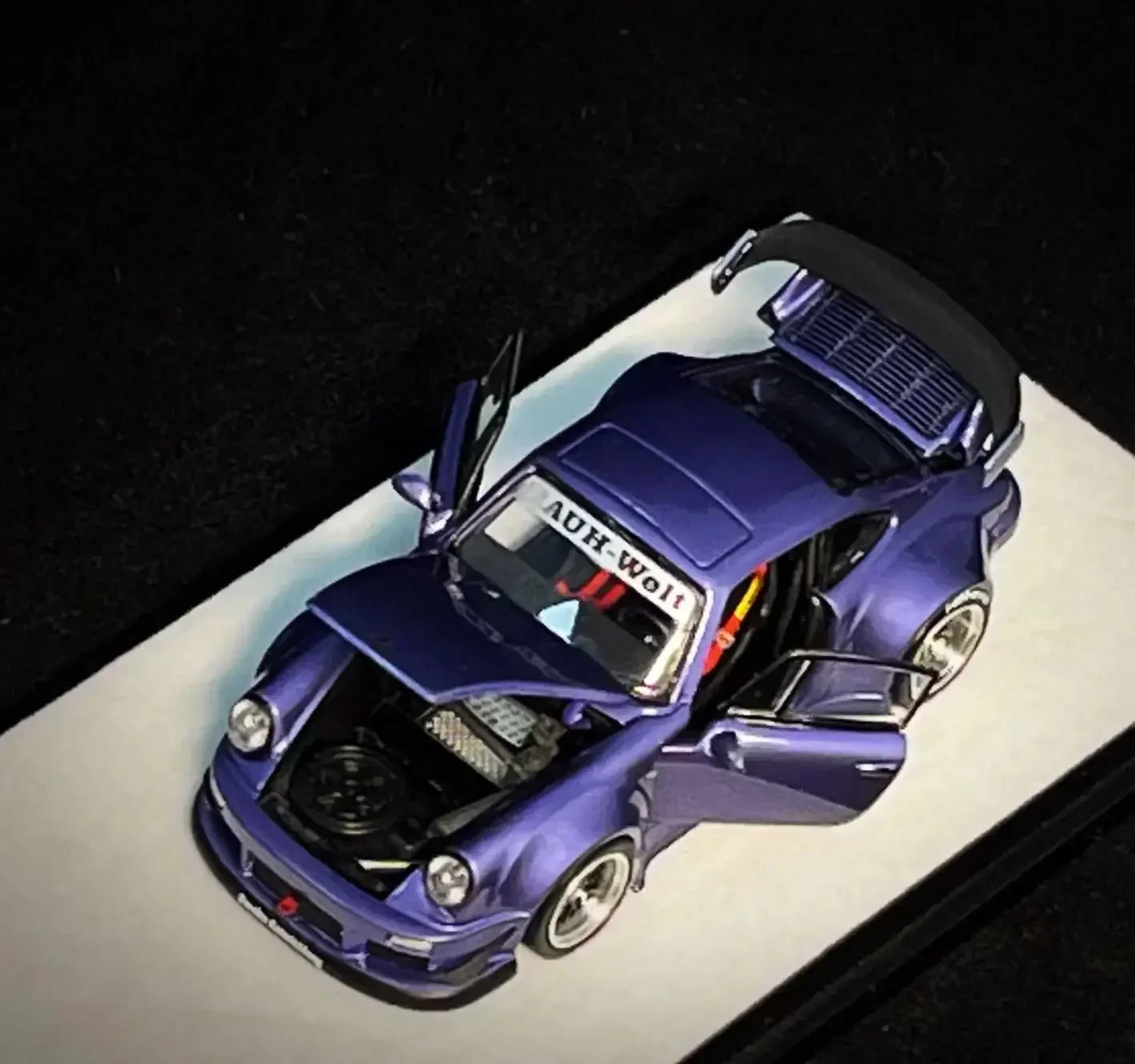 PGM 1:64 RWB930 Violet Purple Diecast Model Car