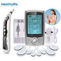 Electric Massage Instrument EMS Tense Machine Pulse Massager Tens Acupuncture Electrical Muscle Stimulator for Neck Back Body
