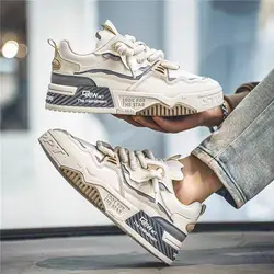 Fashion Casual Vulcanized Shoes For Men Platform Skateboard Sneakers Men's Shoes Student Walking Sneakers Male Street Style