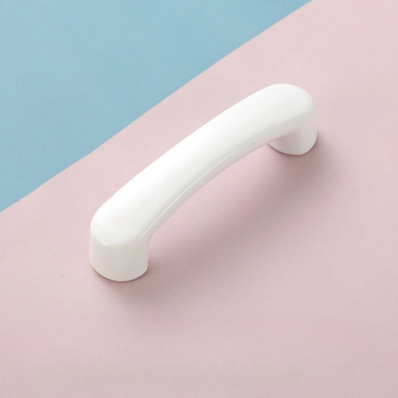 Kenop Lemari Anak Motif Kartun Warna-warni Gaya Nordik, Keramik untuk Lemari Pakaian, Dapur, dan Pintu