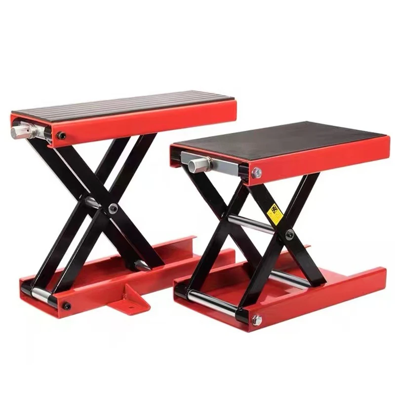Easy To Move Four Wheels Hydraulic Motorcycle Jack Hoist Motorcycle Scissor Lift Platform Vehicle Stand Lift From China