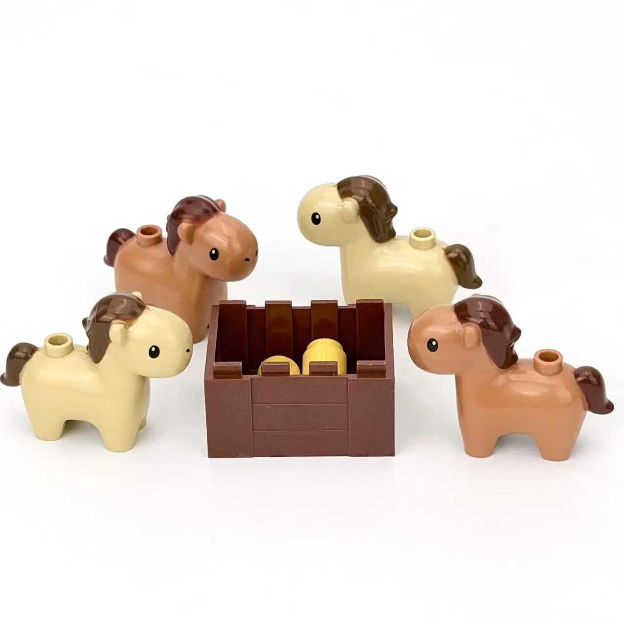 New Animals Foal Pony Building Blocks War Horse/Horse Chariot/Flying Horse MOC Pet Bricks Toys Compatible With LEGO