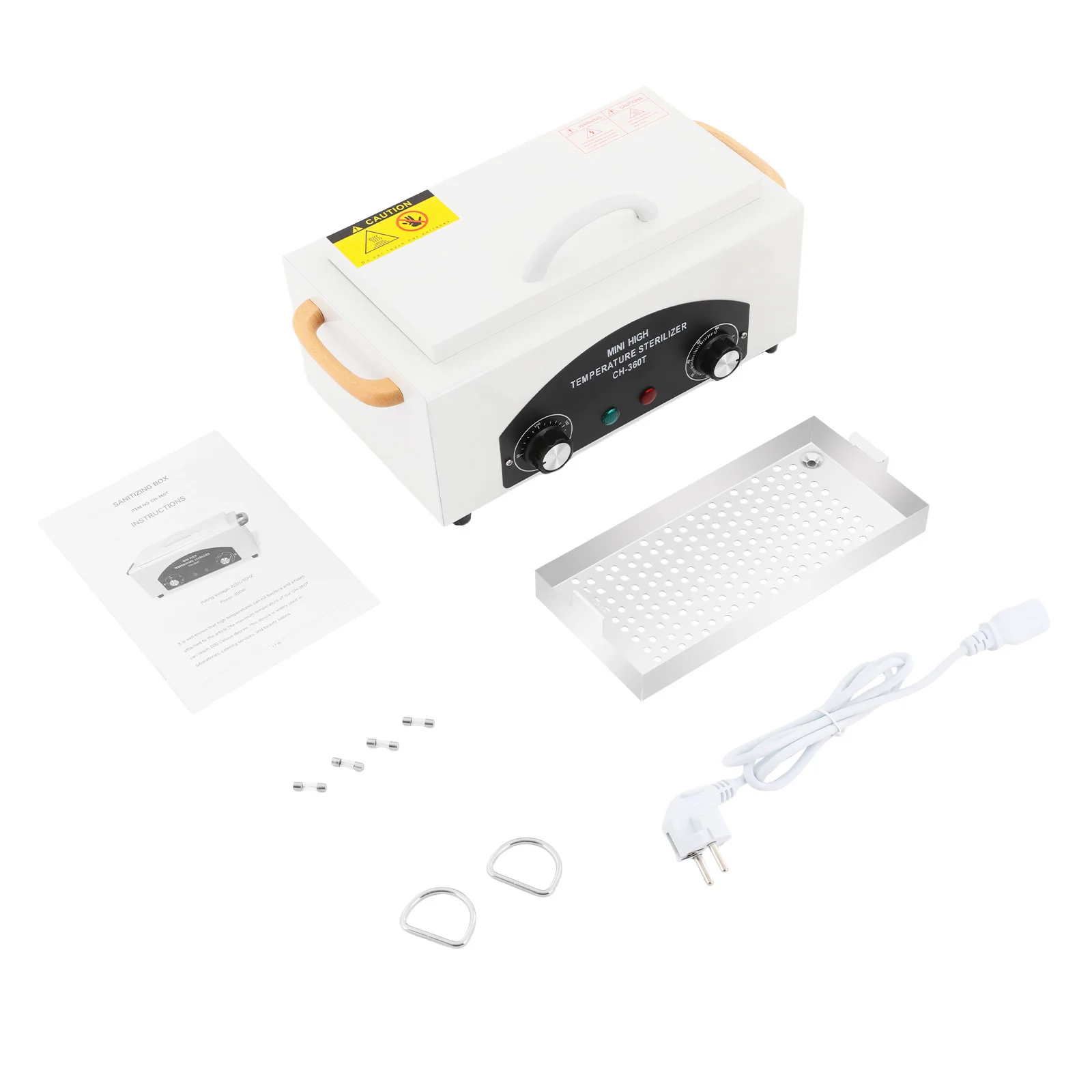 NOUVEAU 300W220 ℃   Stérilisateur à chaleur sèche, stérilisateur à air chaud, stérilisateur haute température avec minuterie réglable pour outils cosmétiques et de manucure
