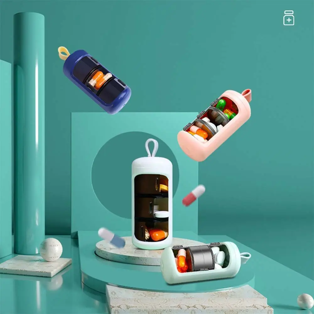 Mini Multicolor Tablet Splitters Pill Organizer Waterproof Plastic Travel Pill Case Pill Storage Box Pill Container Pill Boxes