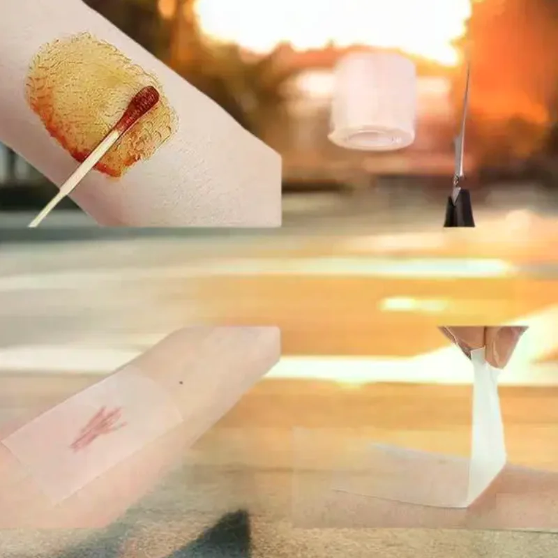 

"Durable Hydrocolloid Band Aid Roll for Comprehensive Wound Care, Extra Thin and Soft, Water-Proof, Self-stick Scar Patch Tape