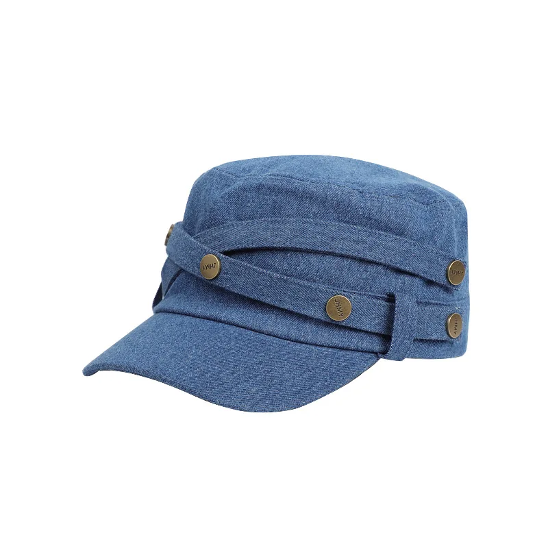 Cap Denim Women Men Newsboy Hat Sun Protection Outdoor Casual Accessory Spring Autumn