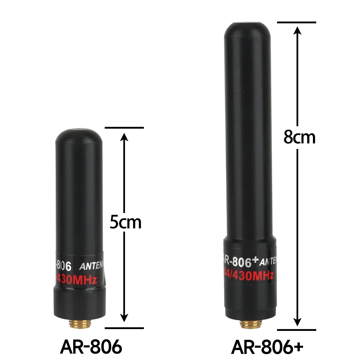 ABBREE AR-806 Mini antena SMA hembra dual-band UHF/VHF para Baofeng - imagen 4