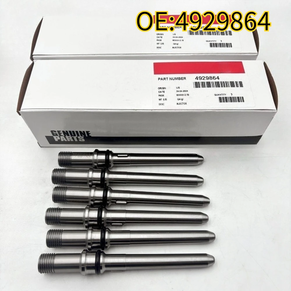 

For 6PCS 4929864 Injector Connector Tubes For Dodge Cummins Diesel 5.9L 6.7L