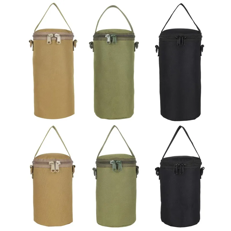 

Tactical Water Bottle Pouch Carrier Outdoor Camping Hiking Hunting Kettle Bag Gas Storage Bottle Protective Case Holder