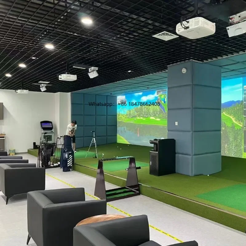 PGM MNQ002 Professional Indoor Virtual Golf Simulator 3D Korean System for Golf Skill Improvement