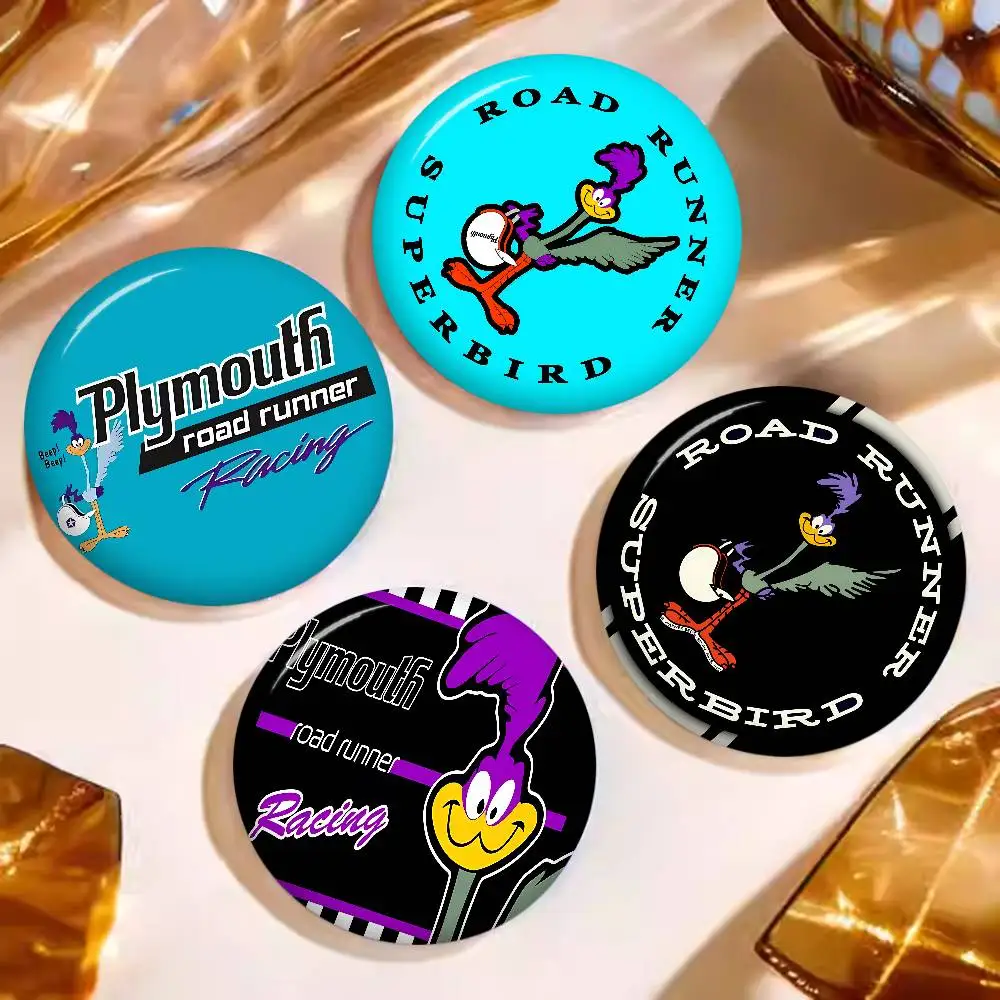 Plymouths Round Button Pins Slogan Creative Brooches Backpack Clothes Decoration Fashion Cartoon Jewelry Gifts