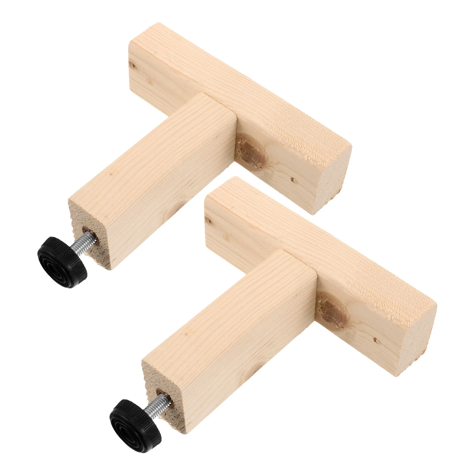 2Pcs Bed Bottom Support Rod Adjustable Height Wooden Legs Heavy Duty Reinforcement Non Slip Feet for Frame Bed Frame Leg Holders