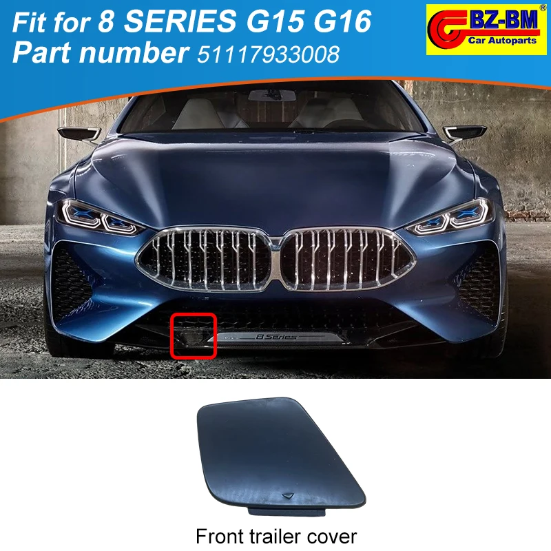 

Front Bumper Trailer Protection Cover Cover OEM 51117933008 51118099336 51128075936 51128075290 for BMW 8 SERIES G15 G16