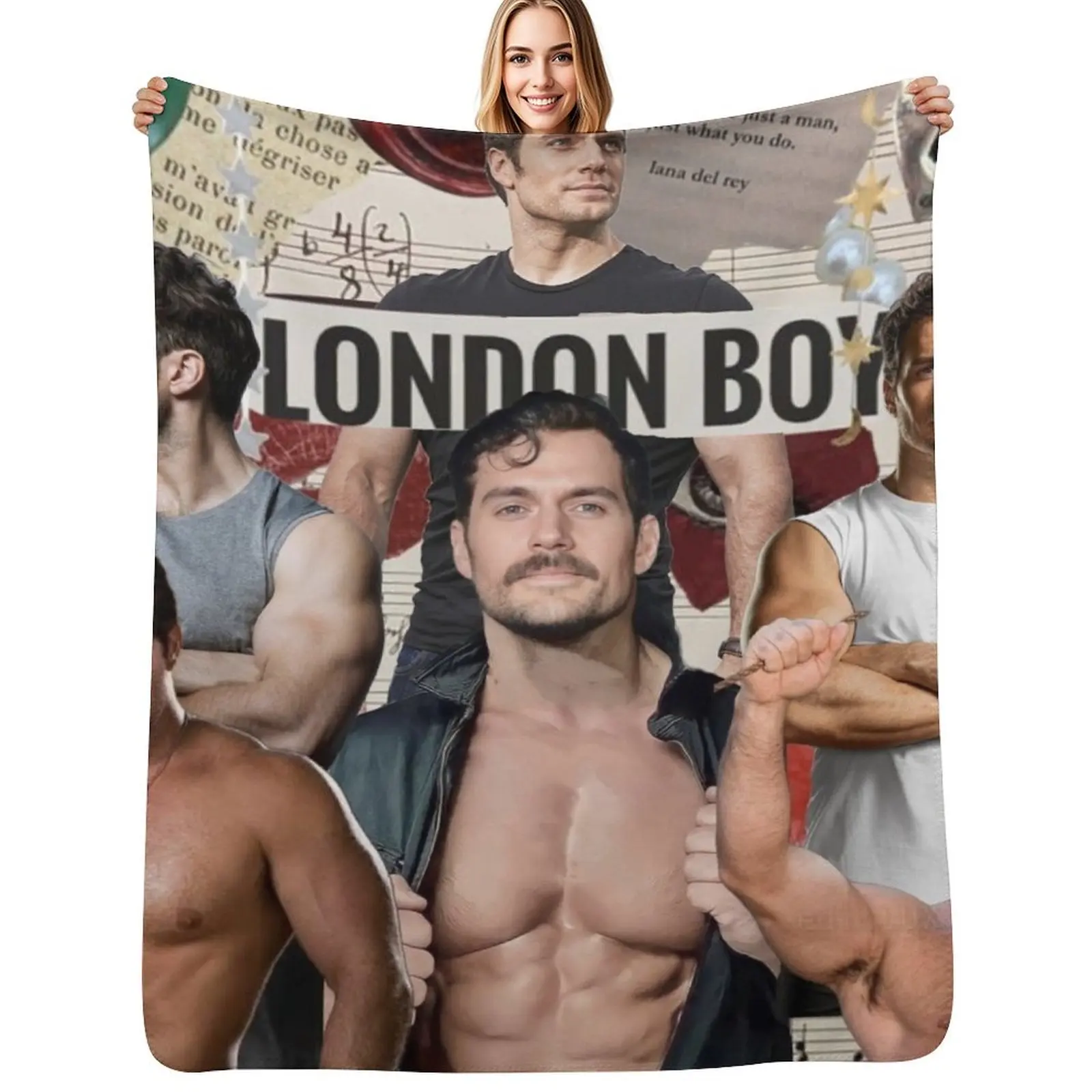 Henry Cavil Vol.8 Throw Blanket Wrinkle Resistant Lightweight Blanket