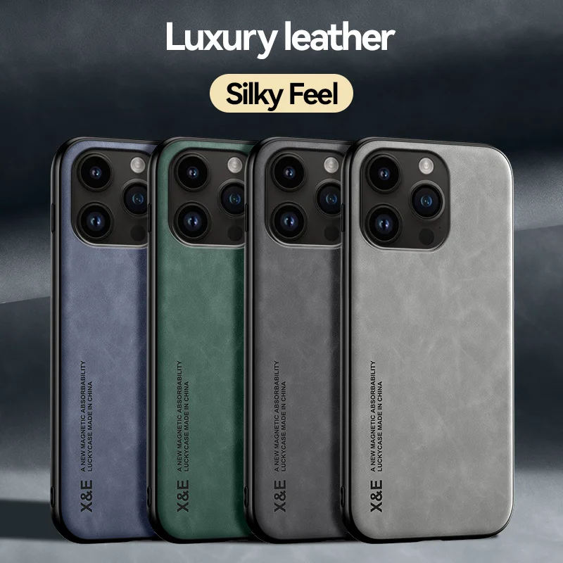 جراب جلد الغنم المغناطيسي للآيفون ، مقاوم للصدمات ، غير لامع ، غطاء الوفير الناعم ، فاخر ، 15 ، 14 ، 13 ، 12 ، 11 Pro Max ، Mini ، XR ، XS ، 8 ، 7 Plus
