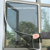 Moustiquaire d'intérieur en maille auto-adhésive, pour fenêtre de lit, Textile de maison, anti-insectes et moustiquaire, rideaux de jardin, DIY 1
