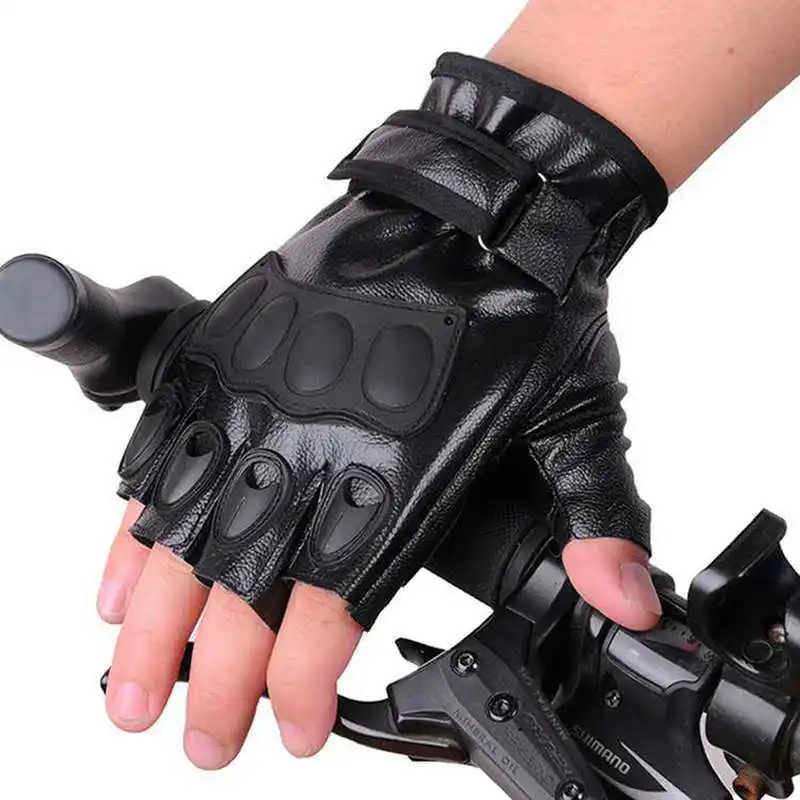 Guantes tácticos de medio dedo para montar, antideslizantes, para lucha, montañismo, escalada, protector solar al aire libre, guantes de Fitness