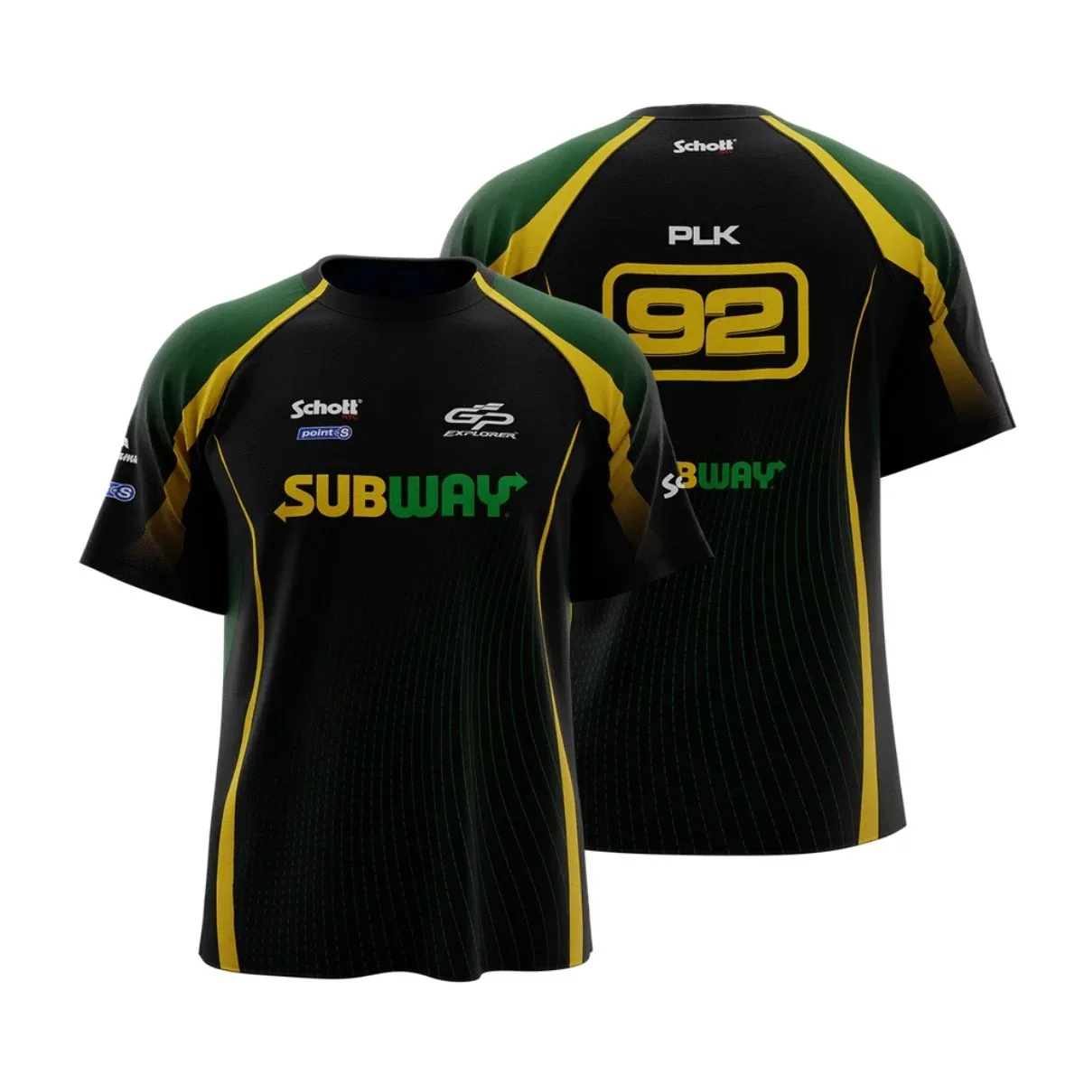 T-shirt décontracté respirant à col rond et manches courtes pour hommes et femmes, avec étiquettes de taille imprimées, pour fans de l'équipe GP3 Explorer, uniformes d'été de course