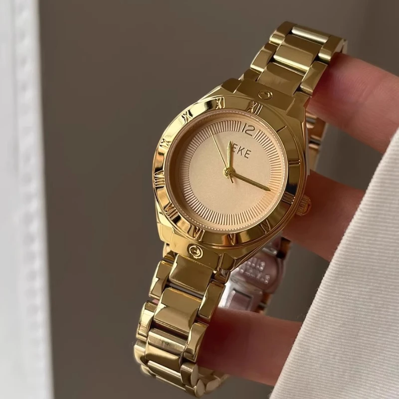2025 waterproof quartz watch birthday gift light luxury cold wind classic trend women's watch elegant and simple