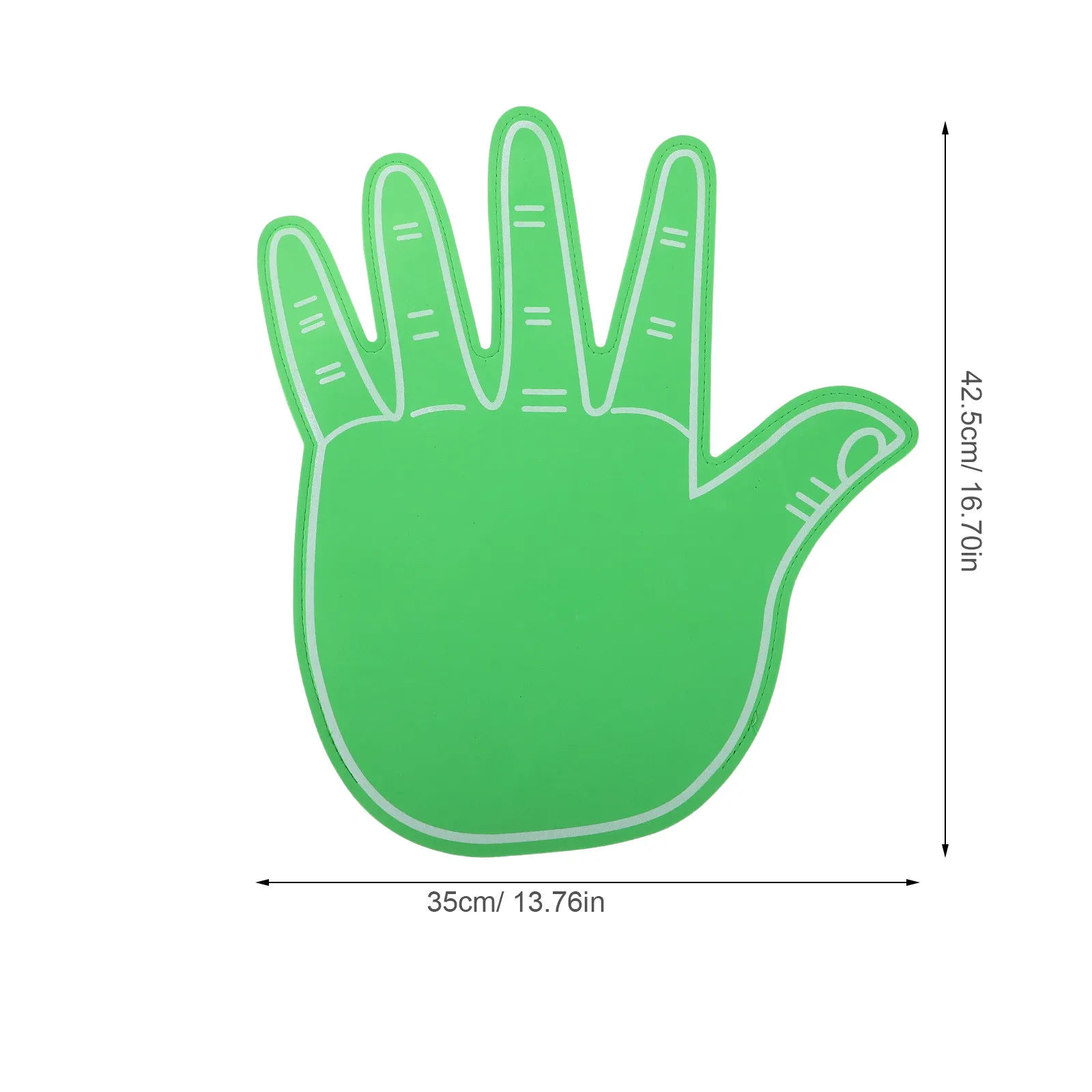 Vibrant Large Hand Shaped Cheering Finger Glove Made of Soft Comfortable Eva Foam for Parties Sports Events Festivals Cheer
