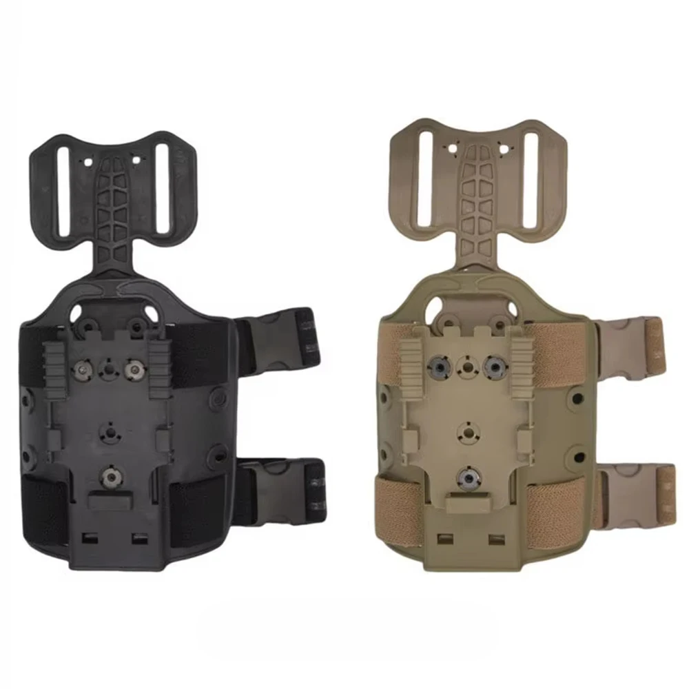 Tactical Drop Leg Platform Panel Single/Dual-Strap Holster Mount Modular Quick-Release Adapter Hunting Shooting Combat Equipment