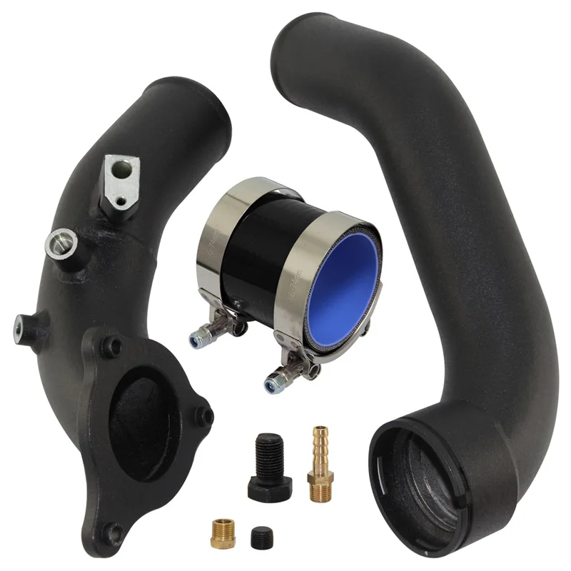 Black Aluminum Intake Charge Intercooler Pipe Kit for BMW B58 Engine M140i M240i 340i xDrive F21 F22 F23 F30 G30 G32 2016-2021