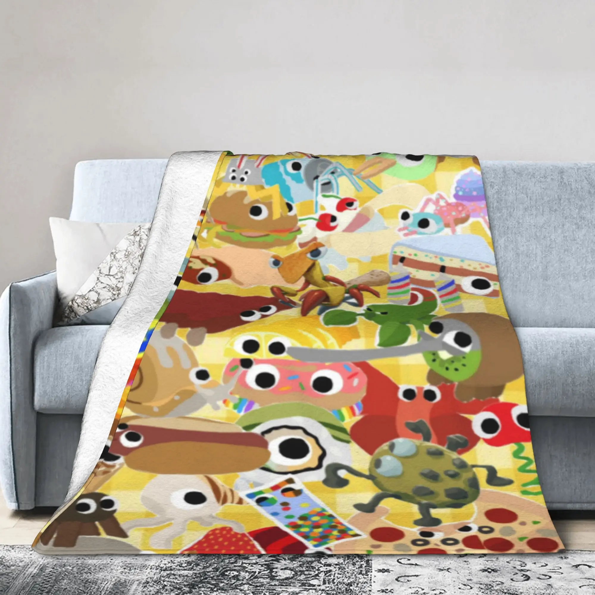 New Arrival Bugsnax Blanket Super Soft Fleece  Relax Throw Blanket Machine Washable