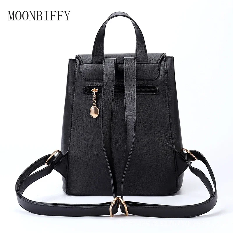 Backpack Women Pu Leather Female Backpacks Teenager School Bags Mochila Feminina Rucksack Mochilas Mujer School Backpack