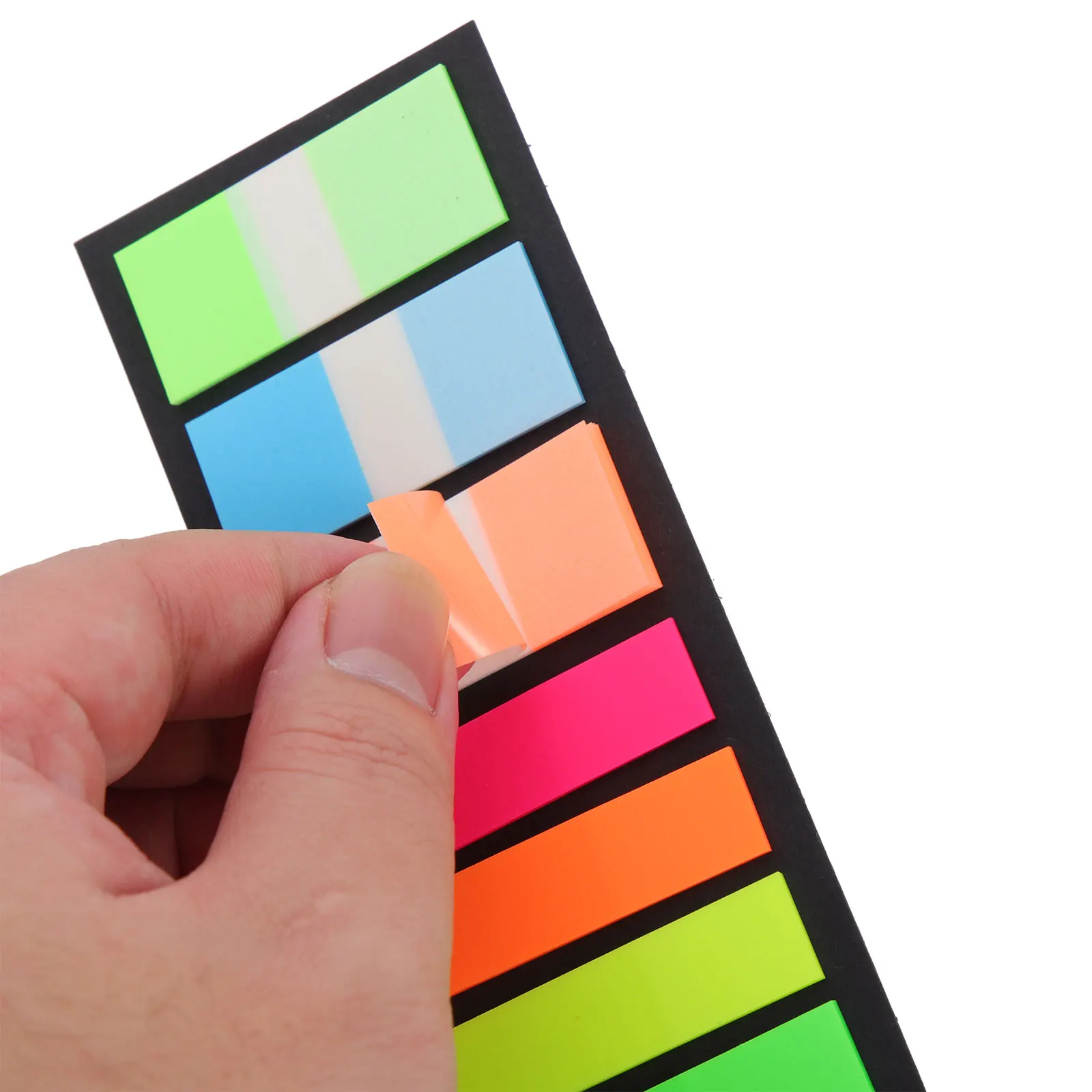 

Fluorescence Reading Strips Sticky Index Tabs 4 Bags Colored Note Tabs Office Supplies Book Accessories Portable Highlight