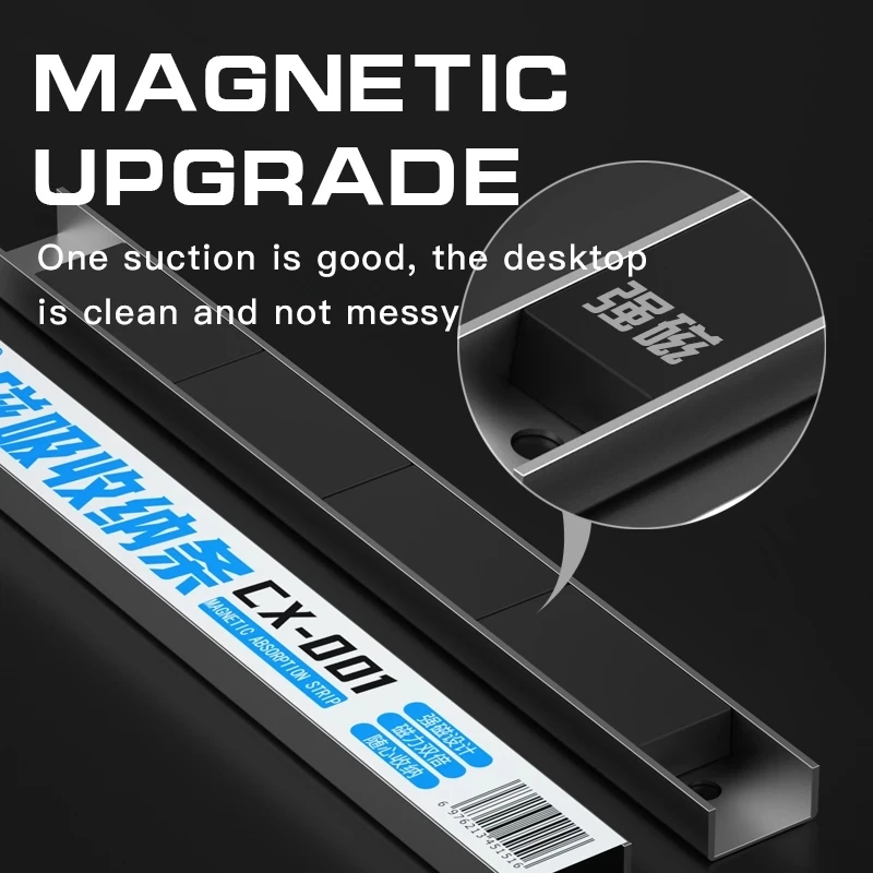 MaAnt CX-001 Magnetic Absorption Strip For Tweezer Screwdriver Storage and Suck Keep Desktop Clean Magnet Bar Collector