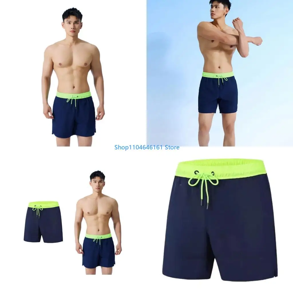 

Men's Quick Dry Swimming Trunks with Pocket Adjustable Waistband Swim Trunks