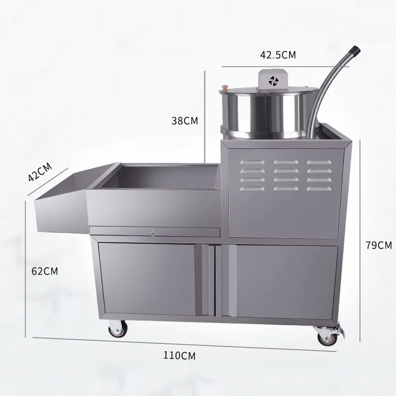 آلة الفشار الغاز بالون كهربائي الأكشاك التجارية التلقائية متوسطة الحجم الغاز كروية جديدة تماما الكل في واحد سعة كبيرة