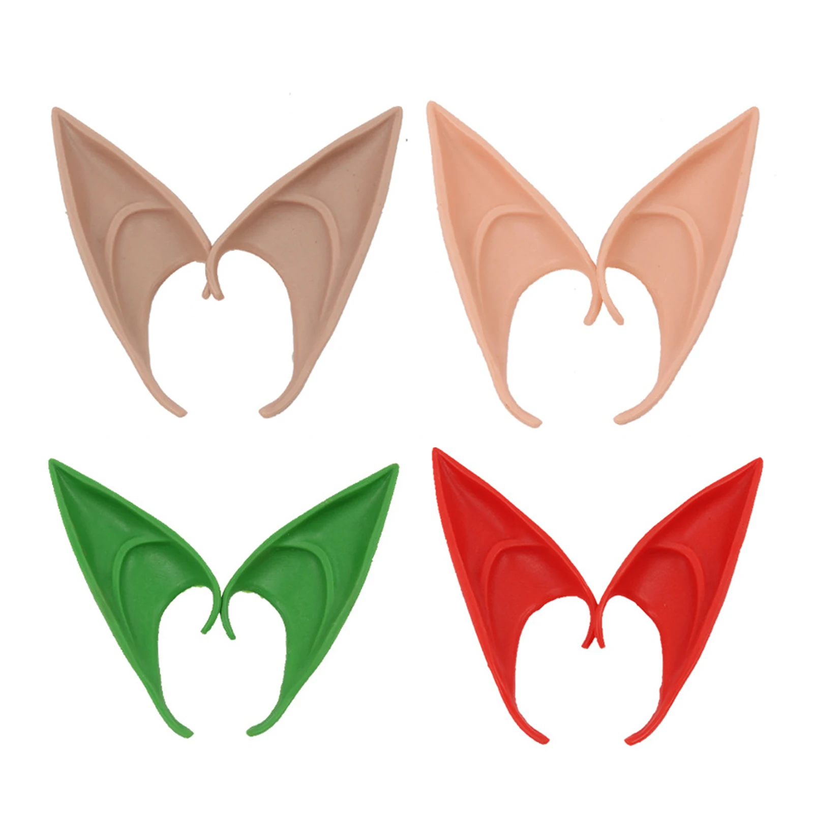 

Уши эльфа на Хэллоуин, латексный материал, уши эльфа, реквизит для косплея на Хэллоуин, Рождество, выпускной вечер