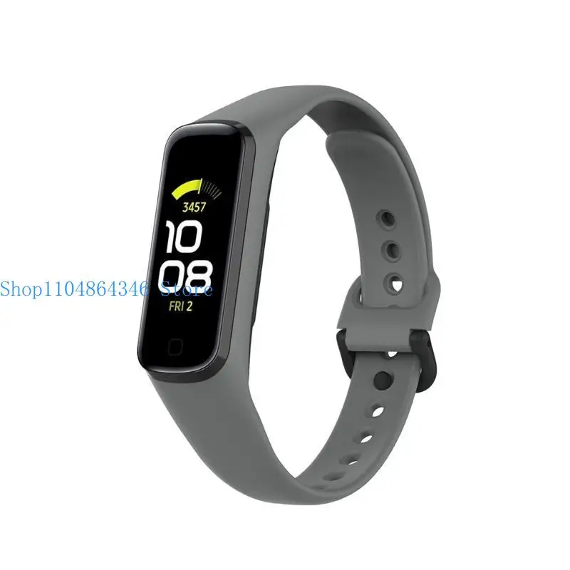 5asd for -Galaxy Fit2 R220 Durable Sweatproof Wristband Adjustable Sports TPU Silicone SmartWatch Strap