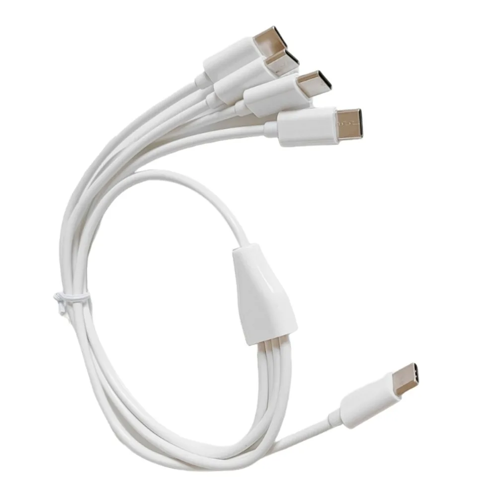 Charging Cable Power Bank One Drag Four USB  To 4 Port Type C Cable Charger Cable Type C To 4 Type C Wire Power Supply Cord