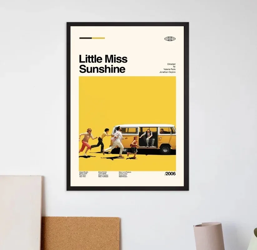 Little Miss Sunshine Canvas Painting Black Comedy Road Film Art Print Modern Poster Movie  Home Decor