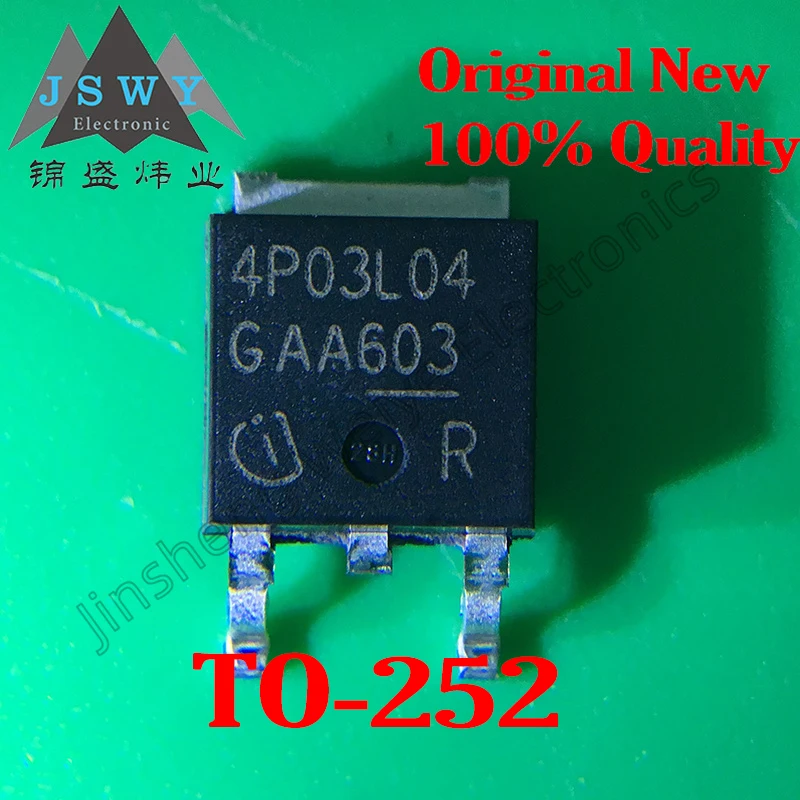 

(5/20PCS) IPD90P03P4l-04 4P03L04 TO-252 90V Voltage 30A Current New Original Spot N Channel Power MOSFET