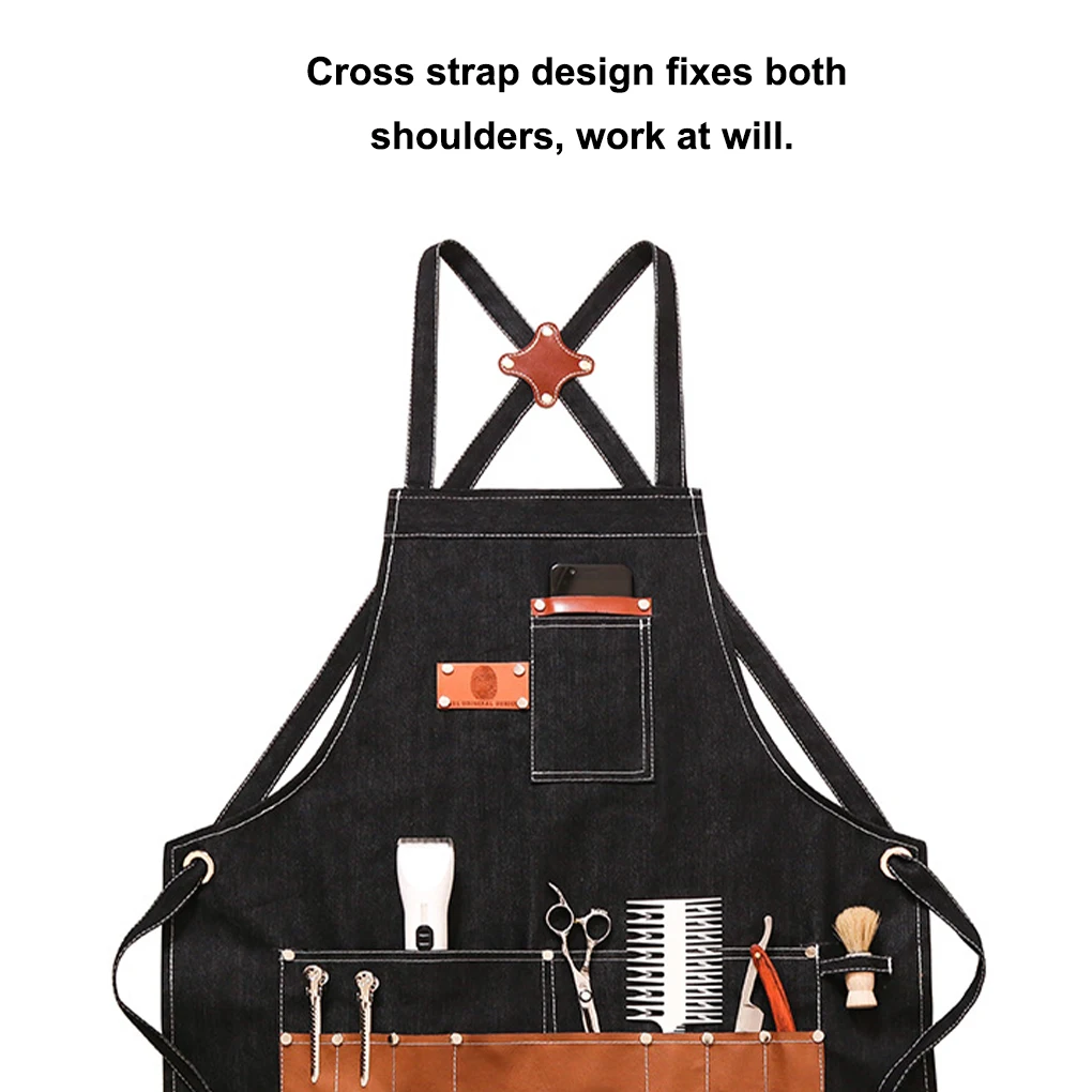 ساحة النجارة النجارة حرفي مطعم المطبخ العمل مريلة جيوب واقية مآزر منزلية الملابس التبعي